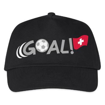 GOAL for Switzerland - Kids’ Baseball Cap - black - Front