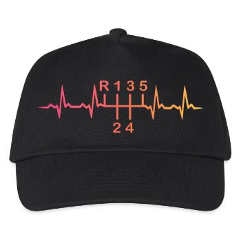 5-Gang-Schaltgetriebe Sunset Heartbeat - Kinder Basecap - Schwarz - Vorne