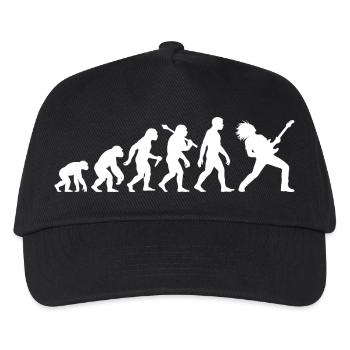Guitarist Evolution Rock and Metal Musician - Kids’ Baseball Cap - black - Front