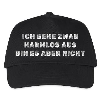 Fieser Spruch - Kinder Basecap - Schwarz - Vorne