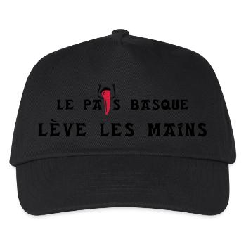 Le pays basque lève les mains - horizontal - Casquette de baseball Enfant - noir - Devant