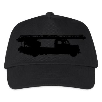 Rotary ladder fire brigade - Kids’ Baseball Cap - black - Front
