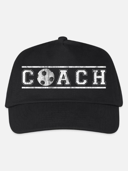 Fußball Trainer Fußballmannschaft Fußball Coach - Kinder Basecap - Schwarz