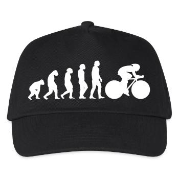 Rennrad Evolution - Kinder Basecap - Schwarz - Vorne