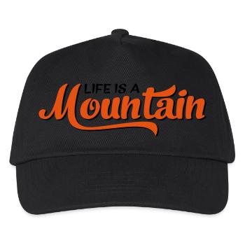 Berge - Kinder Basecap - Schwarz - Vorne