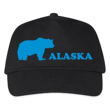 alaska - Bär - Bären - Kinder Basecap - Schwarz - Vorne