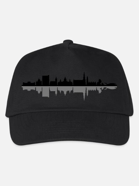 Skyline - Hannover - Kinder Basecap - Schwarz