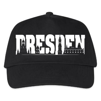 dresden skyline city city city logo symbol - Kids’ Baseball Cap - black - Front