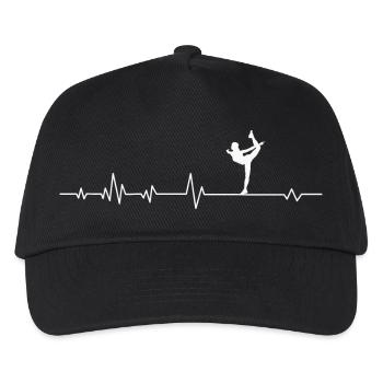 Ballett Ballerina - Kinder Basecap - Schwarz - Vorne