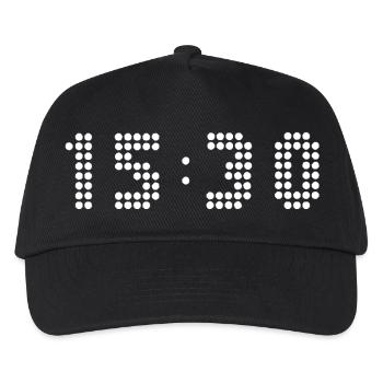 3 30 pm - This is the time - Kids’ Baseball Cap - black - Front