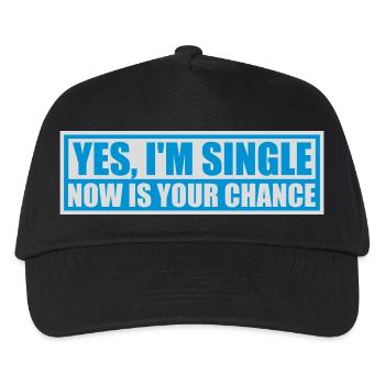 single now your chance - Kinder Basecap - Schwarz - Vorne