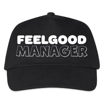 Feelgood Manager Design Tshirt blanc - Casquette de baseball Enfant - noir - Devant