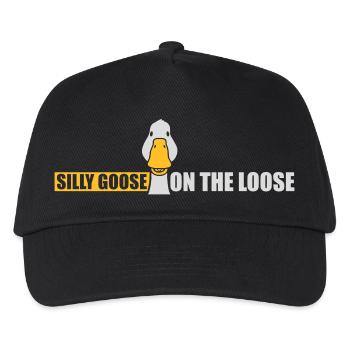 goose on the loose - Kids’ Baseball Cap - black - Front
