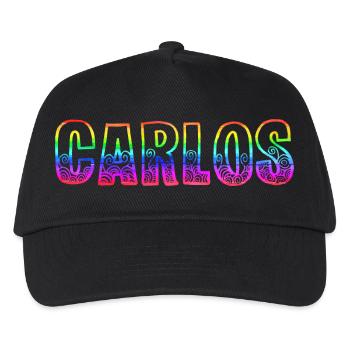 Carlos RS Rainbow - Kids’ Baseball Cap - black - Front