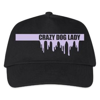Citation de Crazy Dog Lady - Casquette de baseball Enfant - noir - Devant