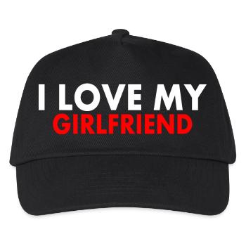 I love my girlfriend - Kinder Basecap - Schwarz - Vorne