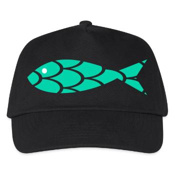 SARDINE. FISH. APRIL FOOL. EASTER. SEA - Kids’ Baseball Cap - black - Front