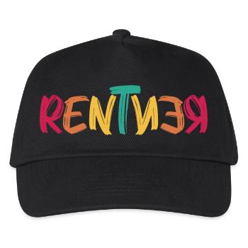 Rentner - Kinder Basecap - Schwarz - Vorne