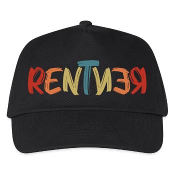 Rentner - Kinder Basecap - Schwarz - Vorne