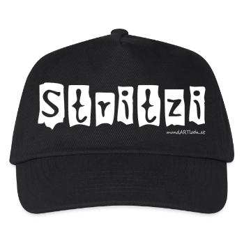 Stritzi - Strolch, cheeky, Austrian dialect - Kids’ Baseball Cap - black - Front