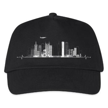 Urbane Skyline Pulse - Kinder Basecap - Schwarz - Vorne