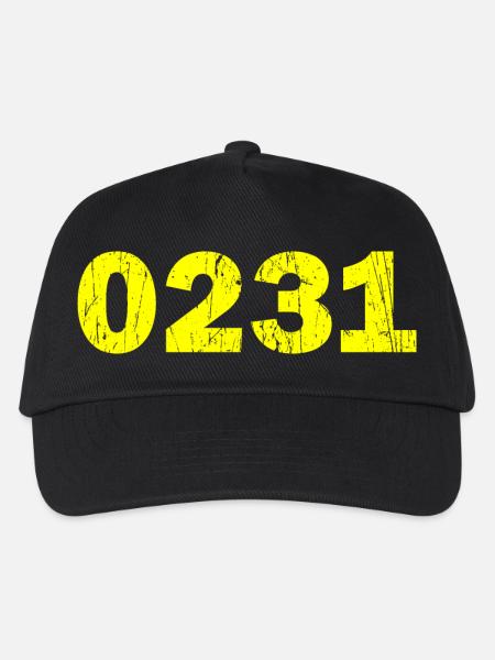 Dortmund Vorwahl 0231 Design Ruhrpott - Kinder Basecap - Schwarz
