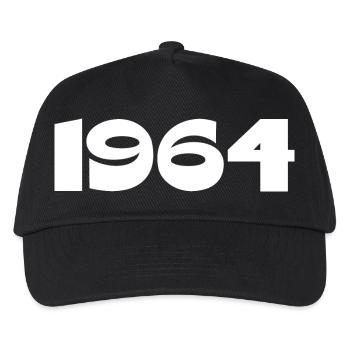 Personalize 1964 60th Birthday Template - Kids’ Baseball Cap - black - Front