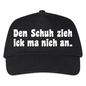 Berliner Dialekt Spruch - Kinder Basecap - Schwarz - Vorne
