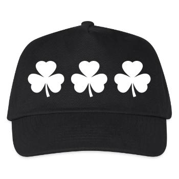 Irland st patricks day kleeblatt - Kinder Basecap - Schwarz - Vorne