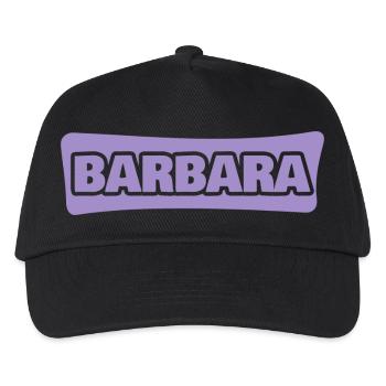 First name Barbara - Kids’ Baseball Cap - black - Front
