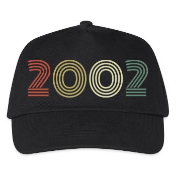 2002 Anniversaire Millésime 2002 Cadeau 2002 - Casquette de baseball Enfant - noir - Devant
