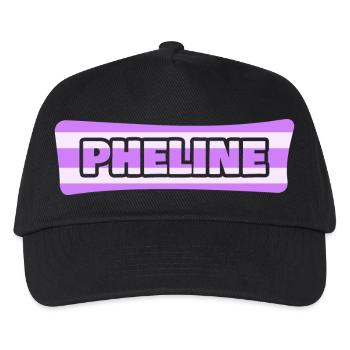 Pheline als Hochzeit - Kinder Basecap - Schwarz - Vorne