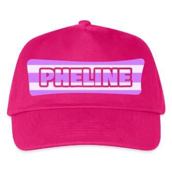 Pheline als Hochzeit - Kinder Basecap - Fuchsia - Vorne