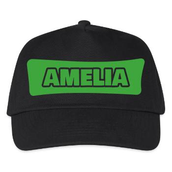 Geschenk für Amelia - Kinder Basecap - Schwarz - Vorne