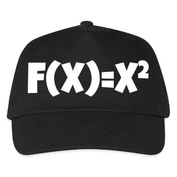 f(x) mathematische Gleichung - Kinder Basecap - Schwarz - Vorne
