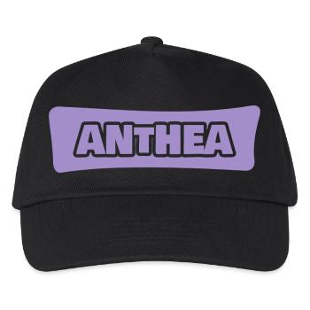 First name Anthea - Kids’ Baseball Cap - black - Front