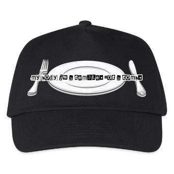 Animal Rights // Illustration - Kinder Basecap - Schwarz - Vorne