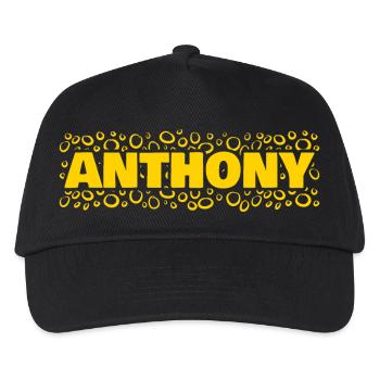 Vorname Anthony - Kinder Basecap - Schwarz - Vorne