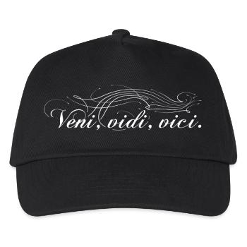 Veni vidi vici - Kinder Basecap - Schwarz - Vorne