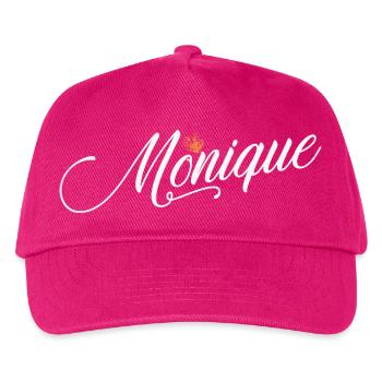 Monique Custom Name für Frauen Kinder Kleinkinder - - Kinder Basecap - Fuchsia - Vorne