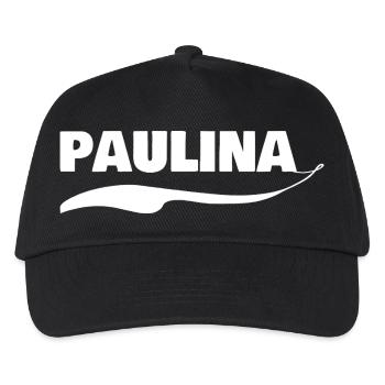 First name Paulina - Kids’ Baseball Cap - black - Front