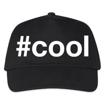 COOL Hashtag - Kinder Basecap - Schwarz - Vorne
