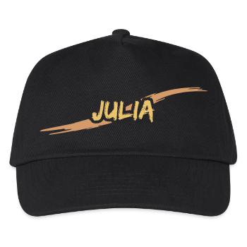 Julia als Julia - Kinder Basecap - Schwarz - Vorne