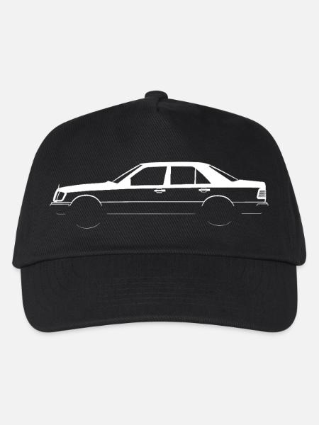W124 Auto Oldtimer Vintage Deutsch German Retro - Kinder Basecap - Schwarz