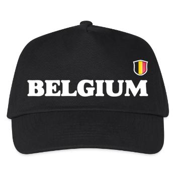 Drapeau de la Belgique - Casquette de baseball Enfant - noir - Devant