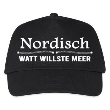 North Sea Coast Nordic Wadden Sea - Kids’ Baseball Cap - black - Front