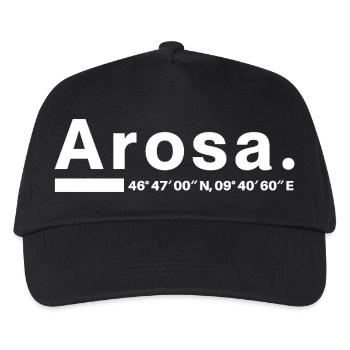 Coordonnées Arosa Grisons Aroser Aroserin - Casquette de baseball Enfant - noir - Devant