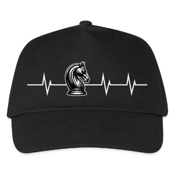 Heartbeat of Strategy - Chess Edition - Kids’ Baseball Cap - black - Front
