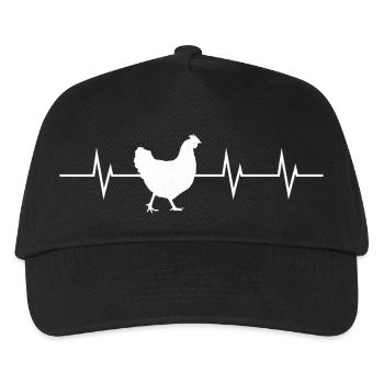 Heartbeat of a Chicken - Kinder Basecap - Schwarz - Vorne