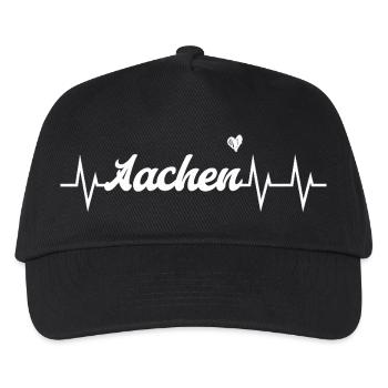 Heartbeat Aachen - Kinder Basecap - Schwarz - Vorne
